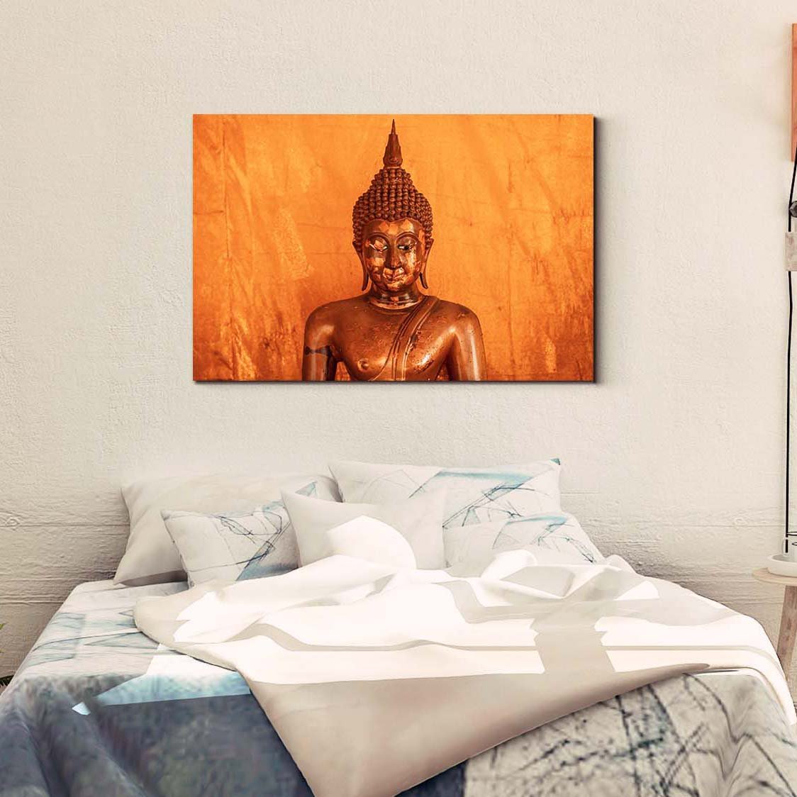 Casperme  Buddha Art Cotton Canvas Wall Painting For Living Room for Bedroom, Hotels & Office Decoration (36×24 inches)