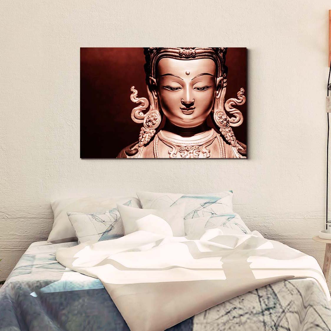 Casperme  Buddha Art Cotton Canvas Wall Painting For Living Room for Bedroom, Hotels & Office Decoration (36×24 inches)