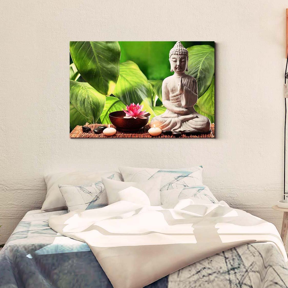 Casperme  Buddha Art Cotton Canvas Wall Painting For Living Room for Bedroom, Hotels & Office Decoration (36×24 inches)