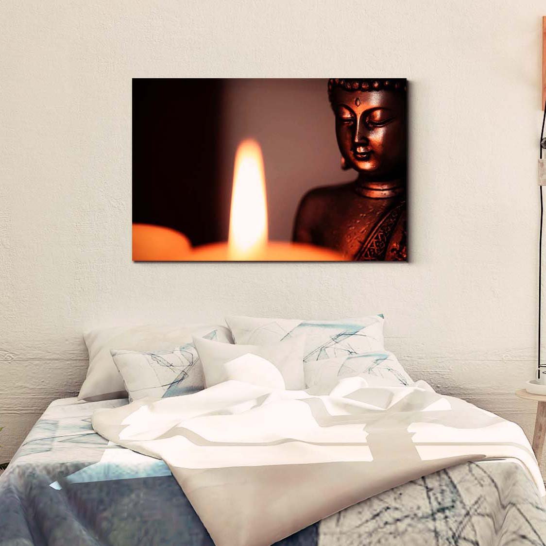 Casperme  Buddha Art Cotton Canvas Wall Painting For Living Room for Bedroom, Hotels & Office Decoration (36×24 inches)