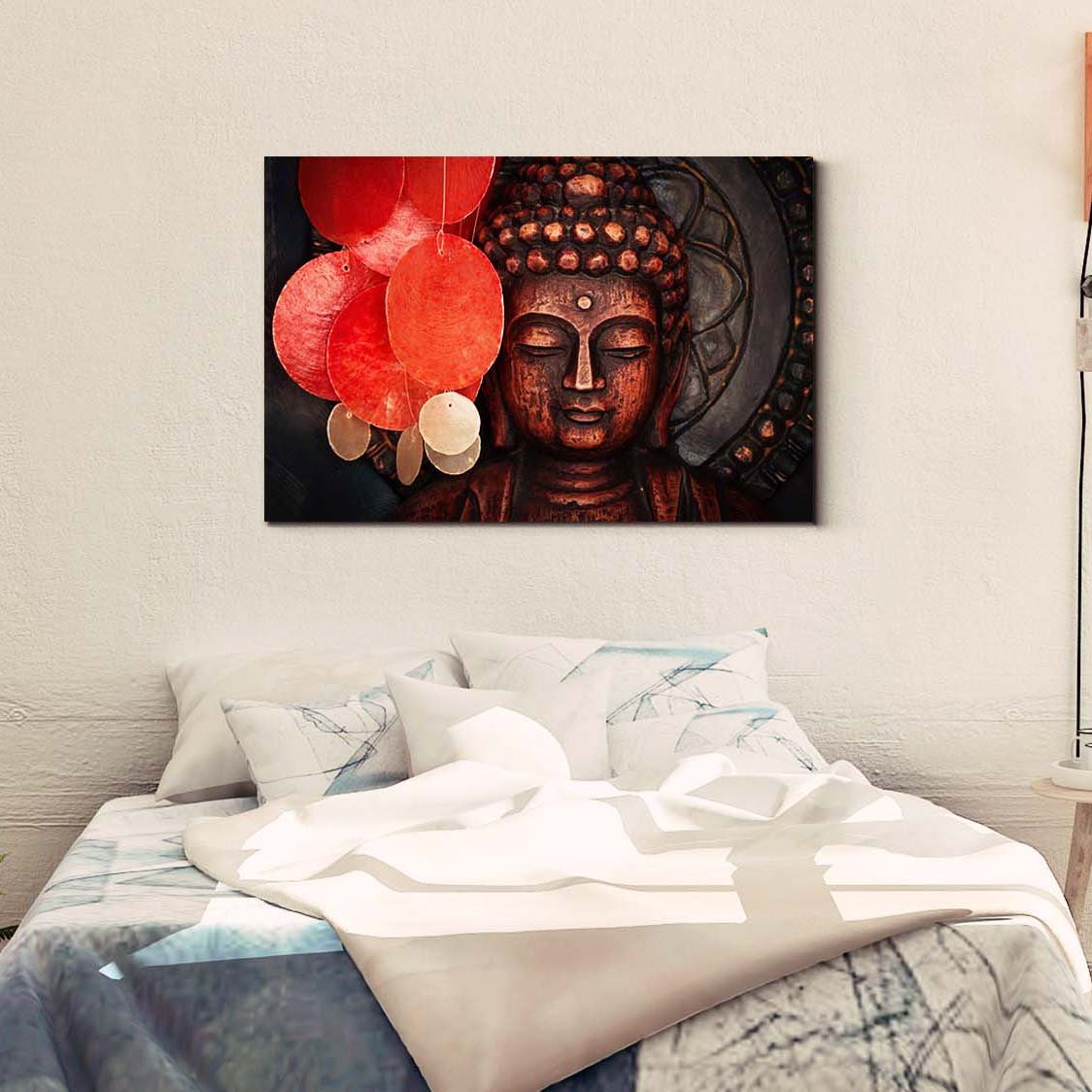 Casperme  Buddha Art Cotton Canvas Wall Painting For Living Room for Bedroom, Hotels & Office Decoration (36×24 inches)