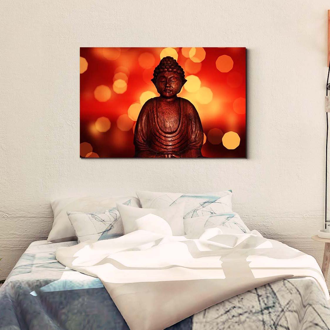 Casperme  Buddha Art Cotton Canvas Wall Painting For Living Room for Bedroom, Hotels & Office Decoration (36×24 inches)