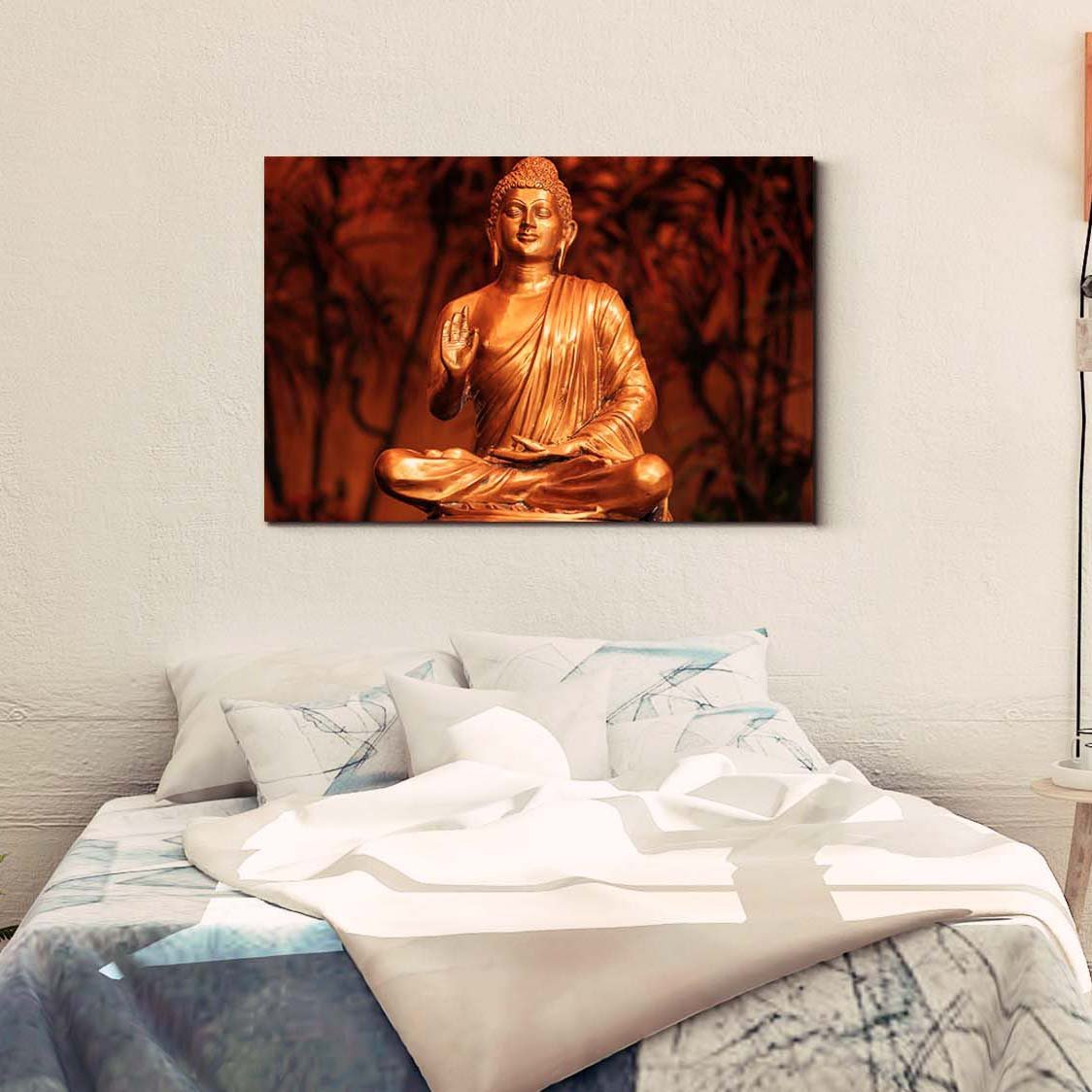 Casperme  Buddha Art Cotton Canvas Wall Painting For Living Room for Bedroom, Hotels & Office Decoration (36×24 inches)