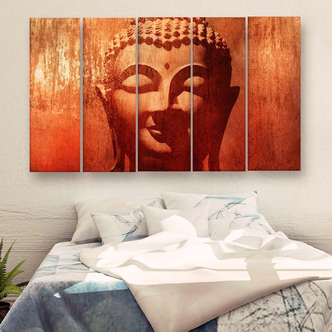 Casperme Buddha Wall Painting For Living Room for Bedroom, Hotels & Office Decoration (48×30 inhes)