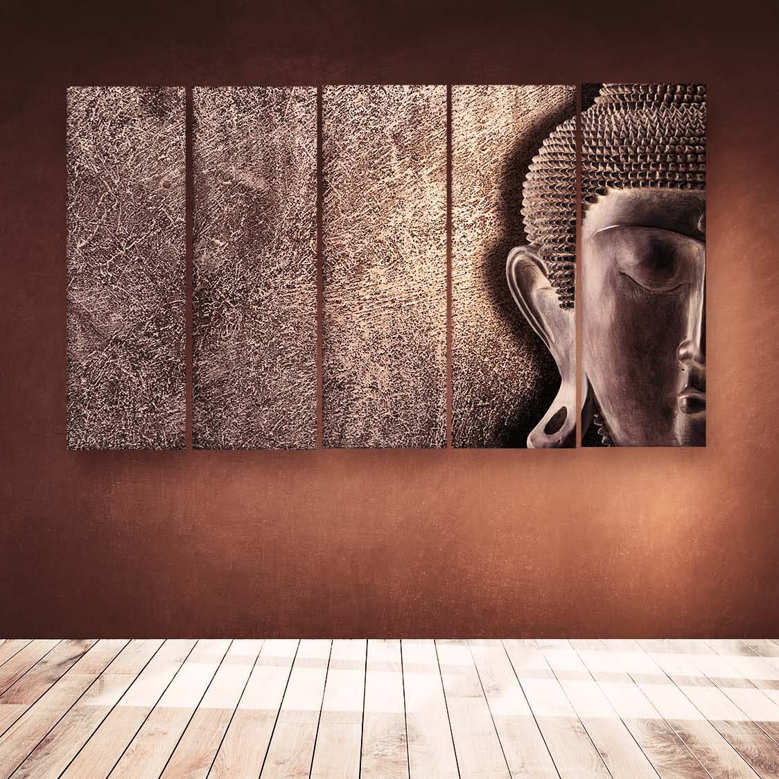 Casperme Buddha Wall Painting For Living Room for Bedroom, Hotels & Office Decoration (48×30 inhes)