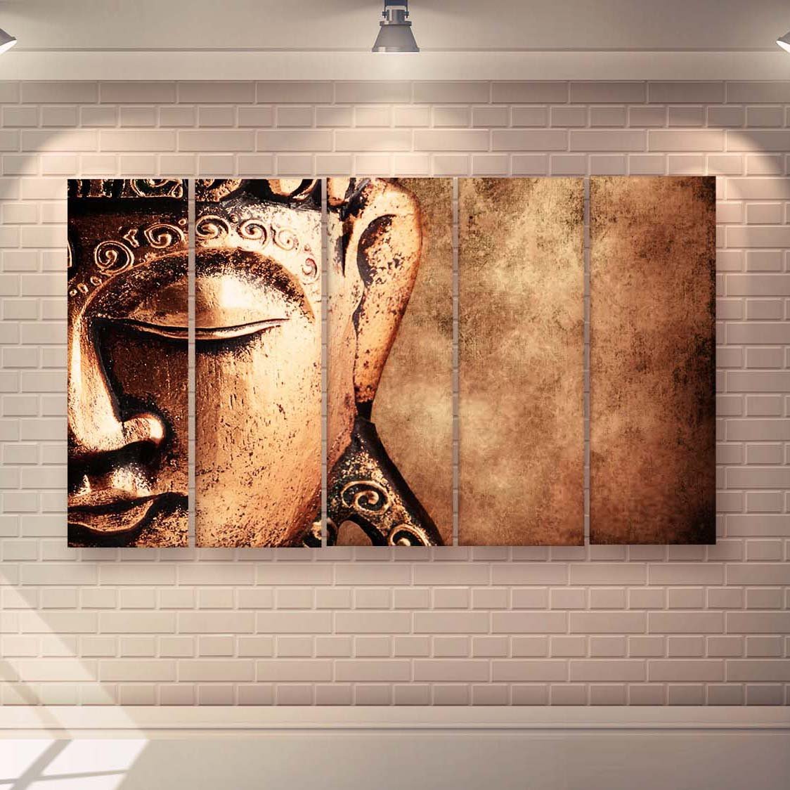 Casperme Buddha Wall Painting For Living Room for Bedroom, Hotels & Office Decoration (48×30 inhes)