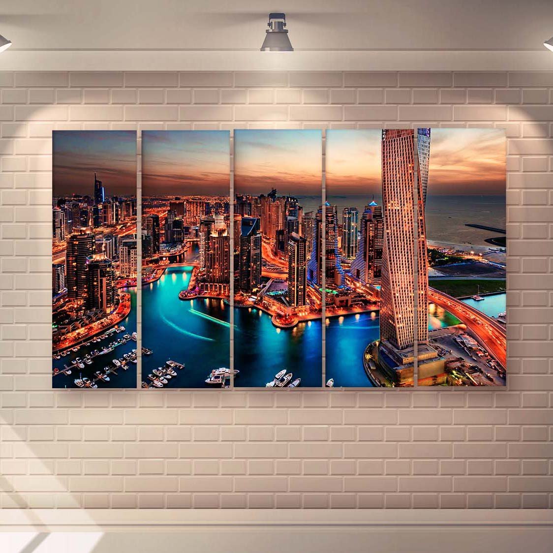 Casperme Beautiful Skyline  Wall Painting For Living Room for Bedroom, Hotels & Office Decoration (48×30 inhes)