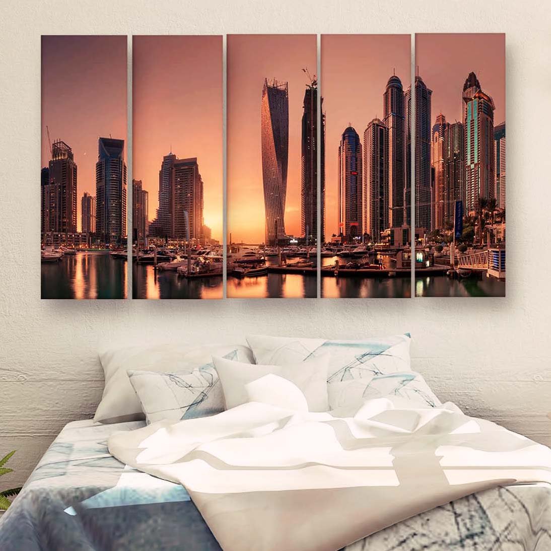 Casperme Beautiful Skyline  Wall Painting For Living Room for Bedroom, Hotels & Office Decoration (48×30 inhes)