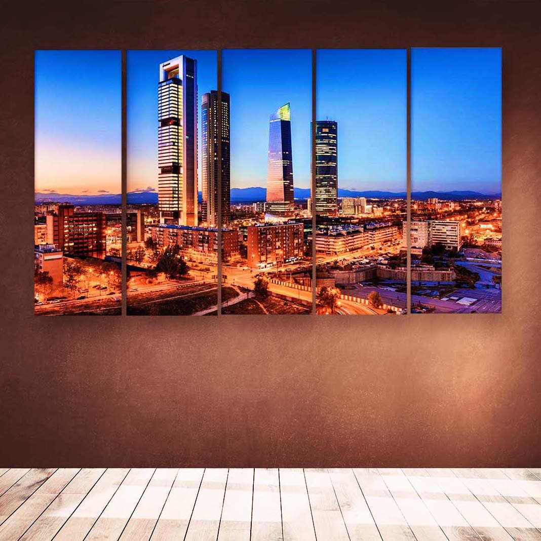 Casperme Beautiful Skyline  Wall Painting For Living Room for Bedroom, Hotels & Office Decoration (48×30 inhes)