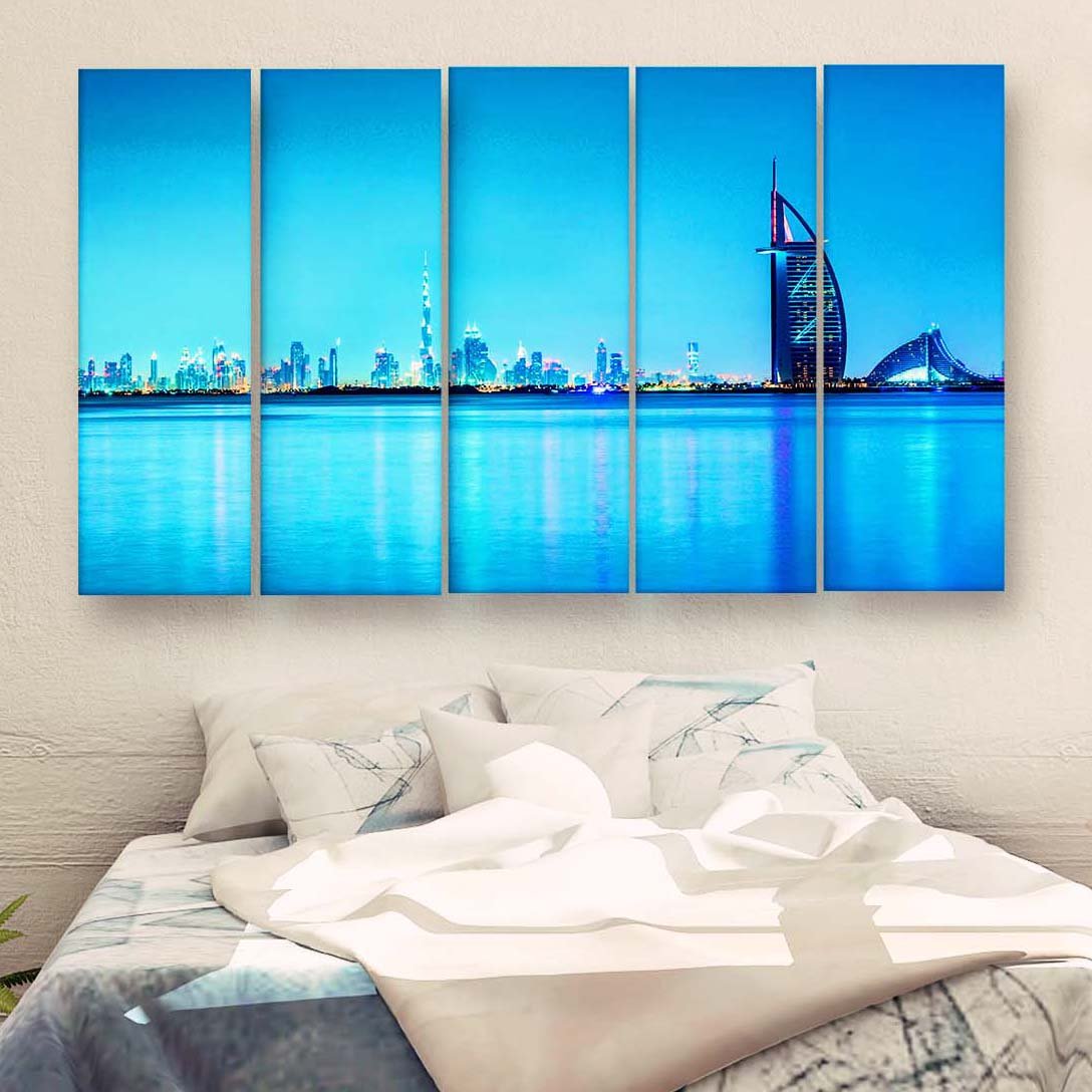 Casperme Beautiful Skyline  Wall Painting For Living Room for Bedroom, Hotels & Office Decoration (48×30 inhes)