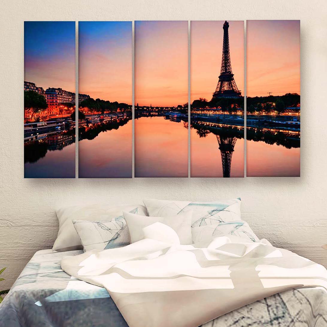 Casperme Beautiful Skyline  Wall Painting For Living Room for Bedroom, Hotels & Office Decoration (48×30 inhes)