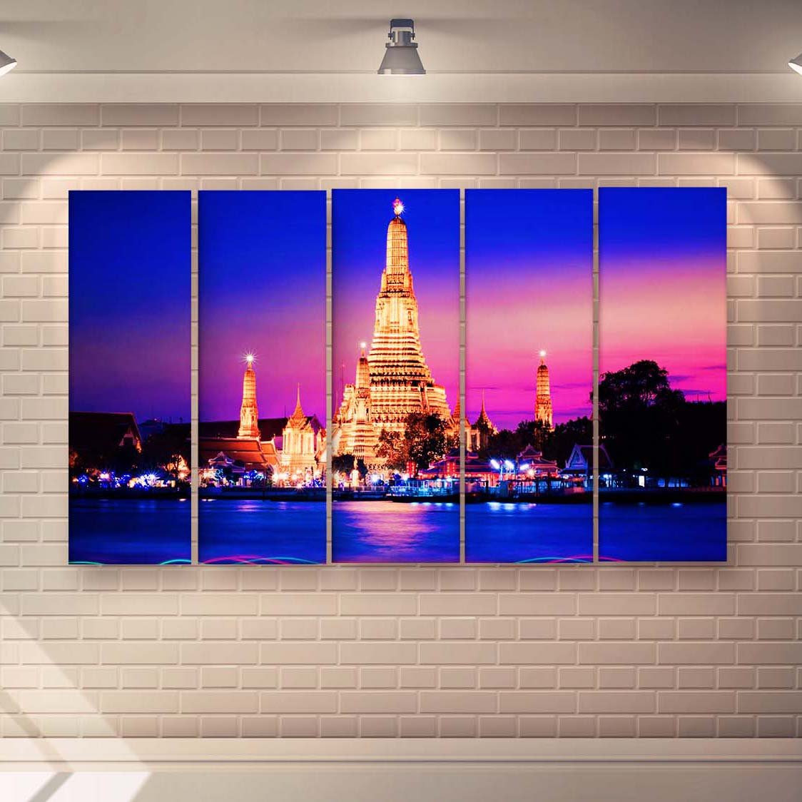 Casperme Beautiful Skyline  Wall Painting For Living Room for Bedroom, Hotels & Office Decoration (48×30 inhes)