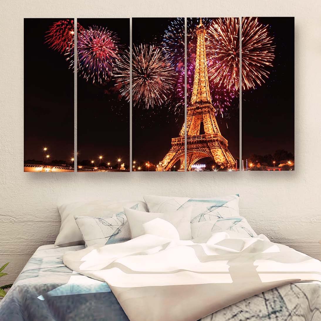 Casperme Beautiful Skyline  Wall Painting For Living Room for Bedroom, Hotels & Office Decoration (48×30 inhes)