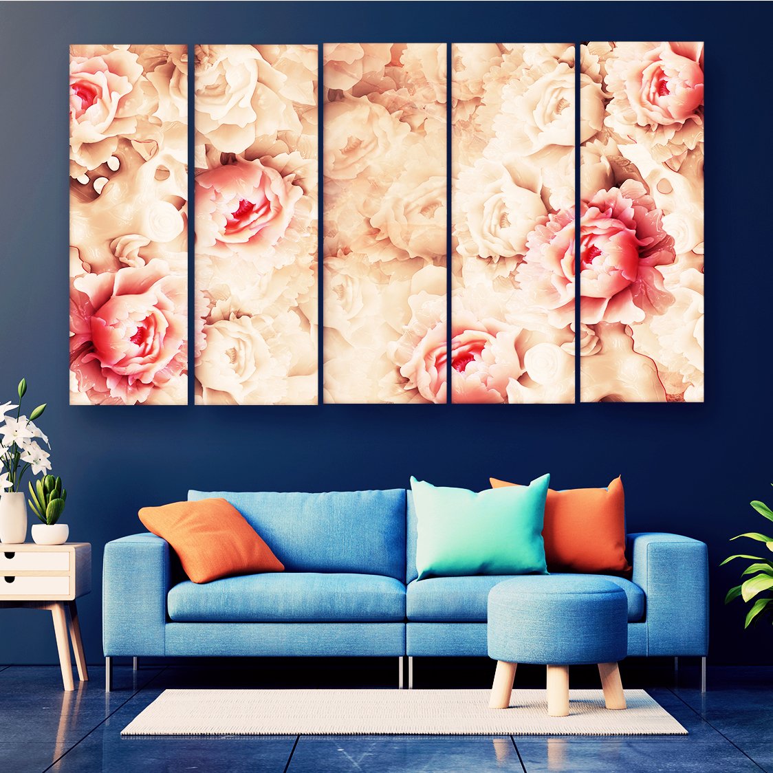 Casperme Abstract Modern Art Wall Painting For Living Room for Bedroom, Hotels & Office Decoration (48×30 inhes)