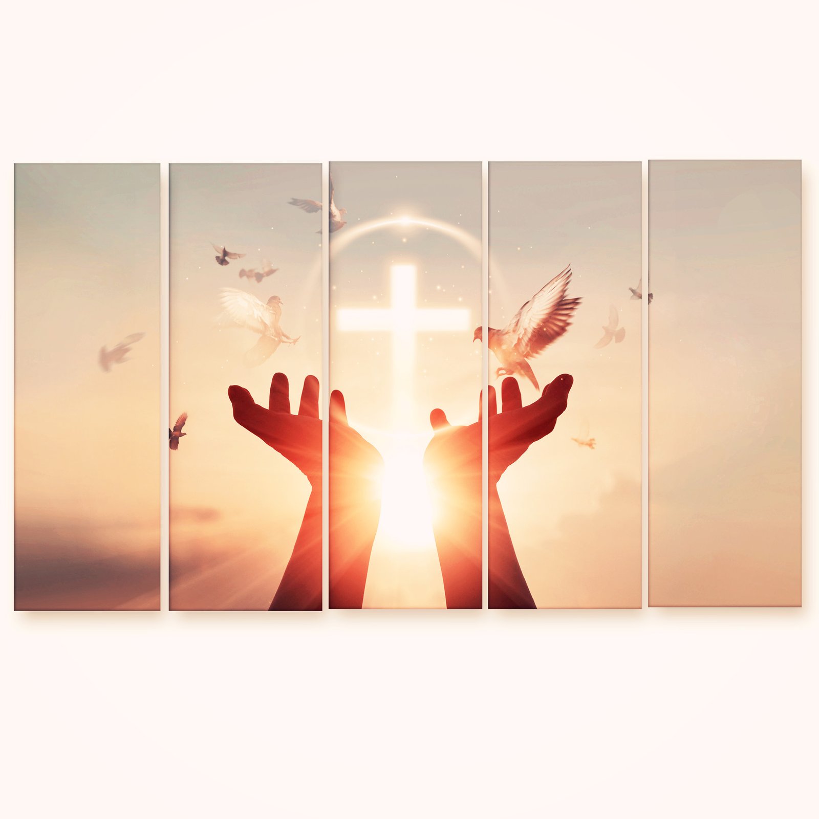 Casperme Lord Jesus Yeshu Wall Painting For Living Room for Bedroom, Hotels & Office Decoration (48×30 inhes)