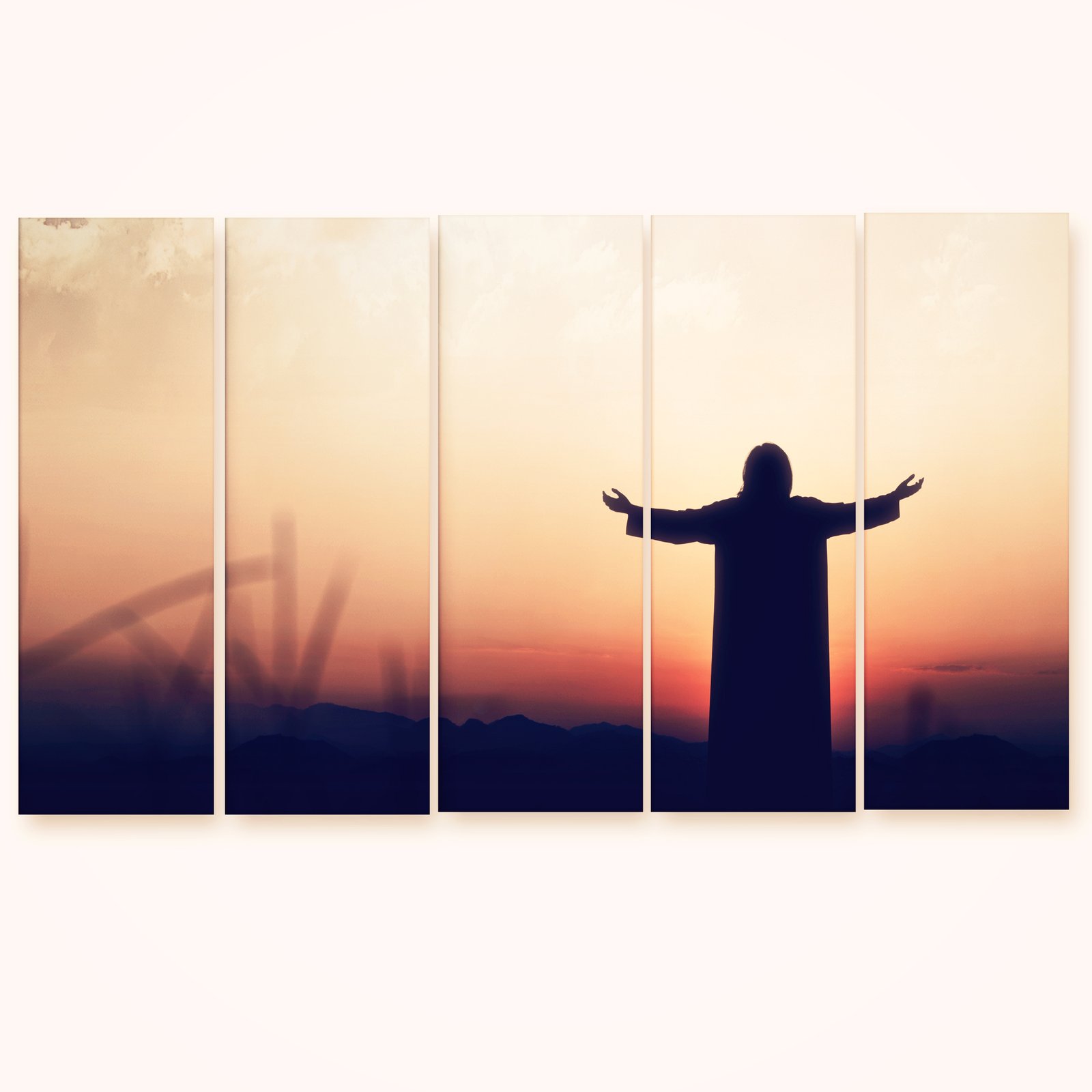 Casperme Lord Jesus Yeshu Wall Painting For Living Room for Bedroom, Hotels & Office Decoration (48×30 inhes)