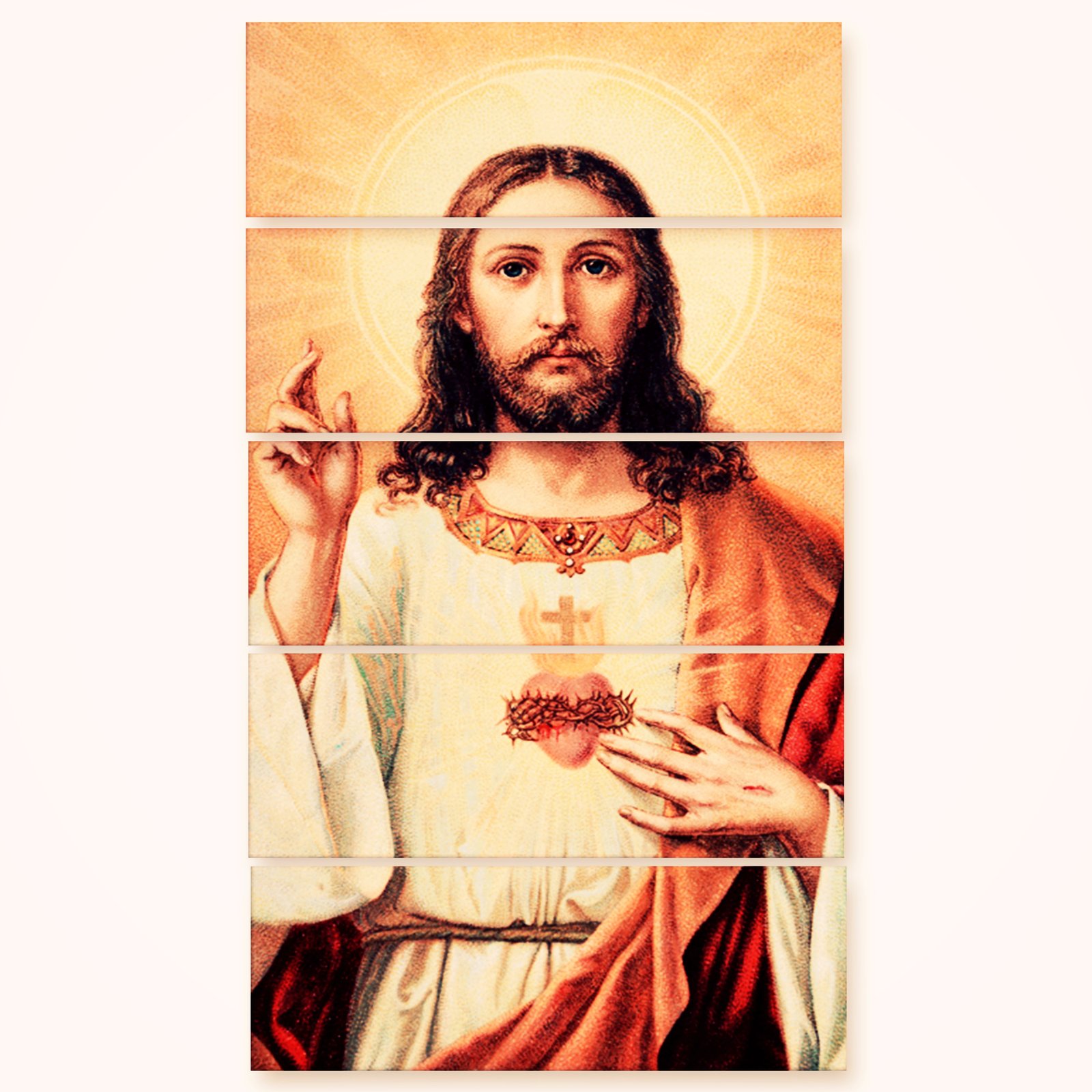 Casperme Lord Jesus Yeshu Wall Painting For Living Room for Bedroom, Hotels & Office Decoration (48×30 inhes)