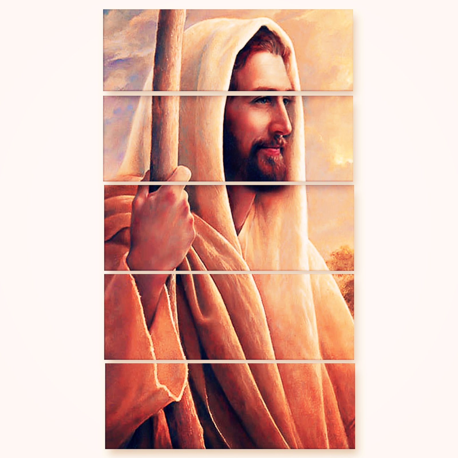 Casperme Lord Jesus Yeshu Wall Painting For Living Room for Bedroom, Hotels & Office Decoration (48×30 inhes)