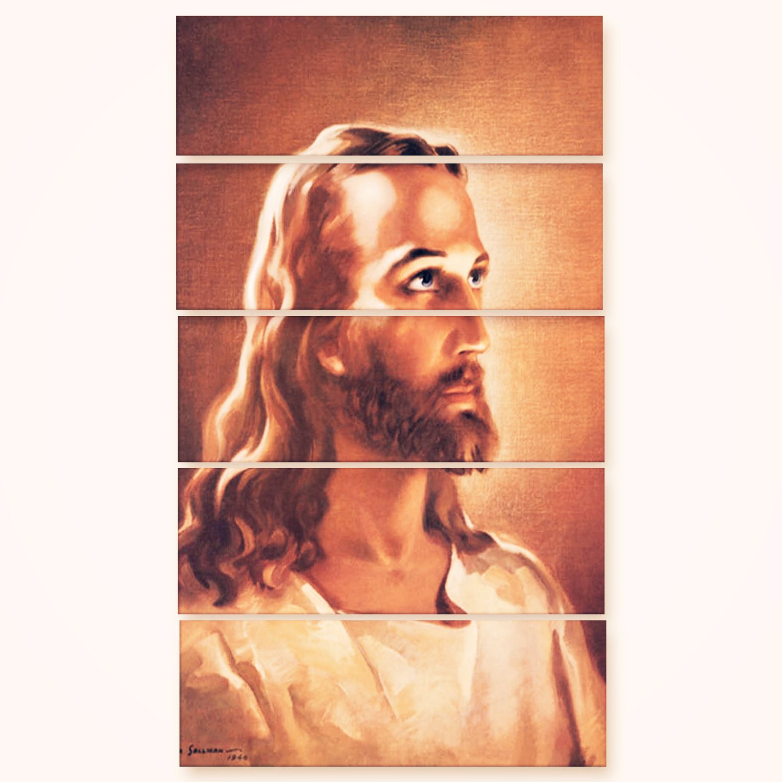 Casperme Lord Jesus Yeshu Wall Painting For Living Room for Bedroom, Hotels & Office Decoration (48×30 inhes)