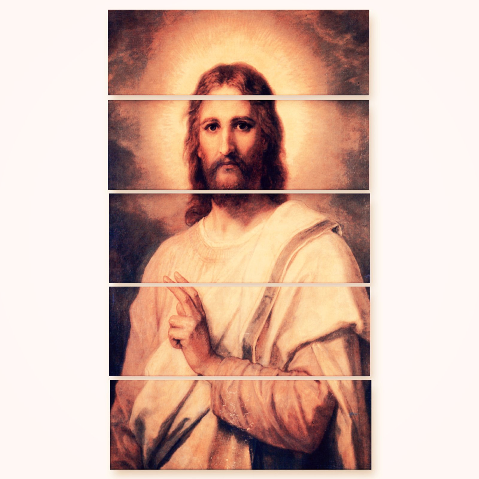 Casperme Lord Jesus Yeshu Wall Painting For Living Room for Bedroom, Hotels & Office Decoration (48×30 inhes)