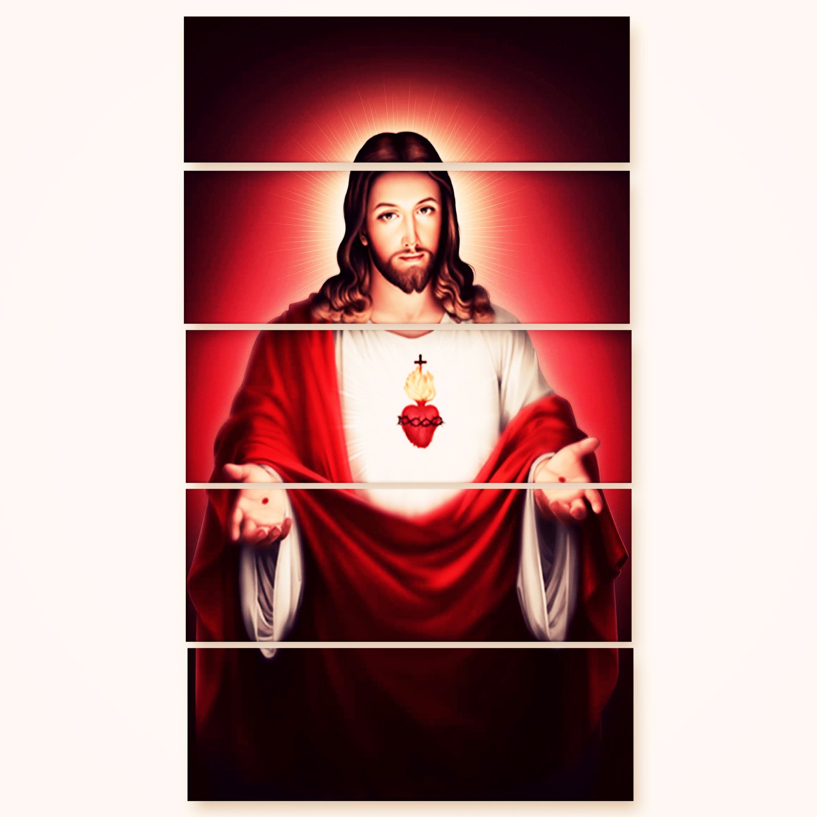 Casperme Lord Jesus Yeshu Wall Painting For Living Room for Bedroom, Hotels & Office Decoration (48×30 inhes)