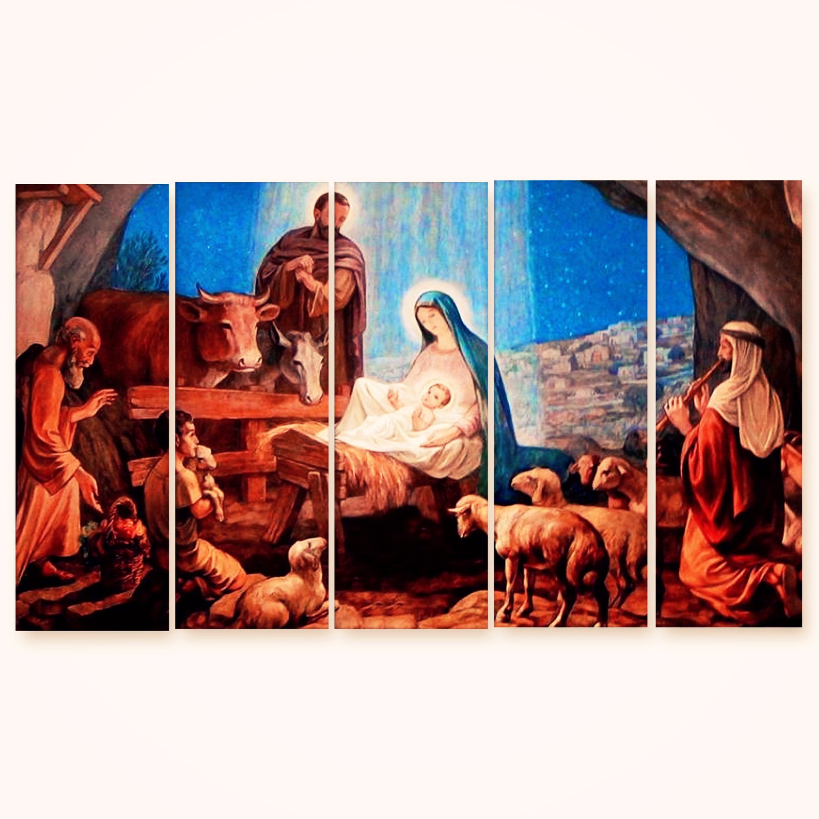 Casperme Lord Jesus Yeshu Wall Painting For Living Room for Bedroom, Hotels & Office Decoration (48×30 inhes)