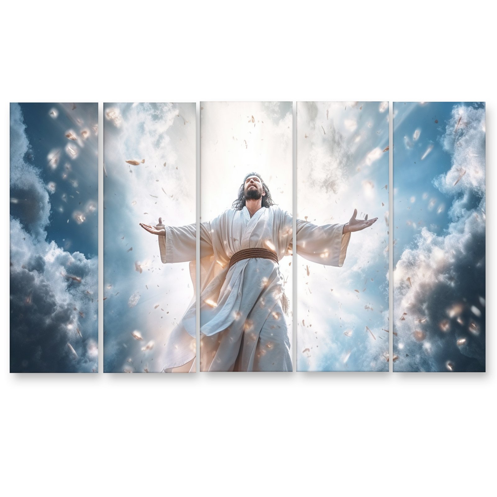 Casperme Lord Jesus Yeshu Wall Painting For Living Room for Bedroom, Hotels & Office Decoration (48×30 inhes)