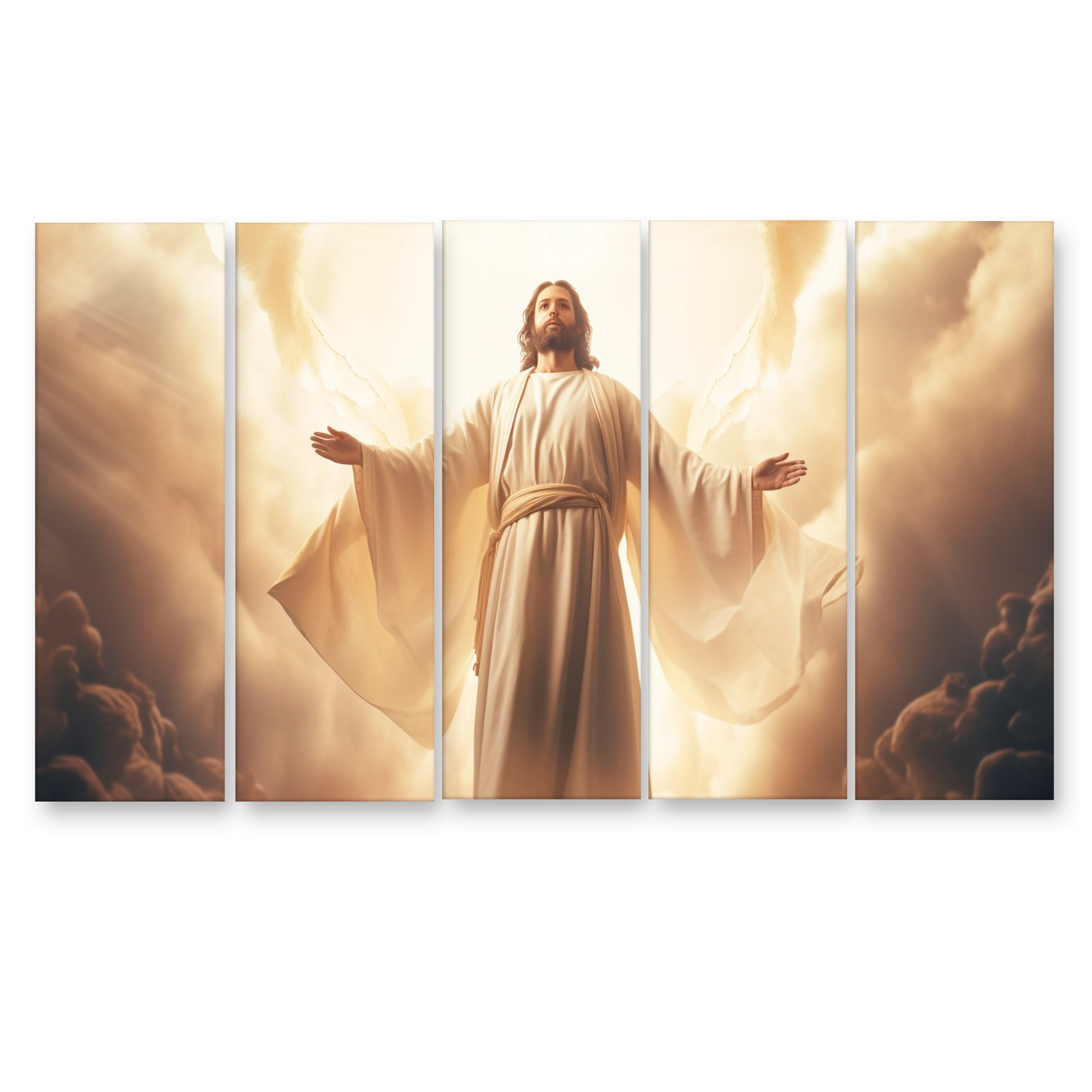 Casperme Lord Jesus Yeshu Wall Painting For Living Room for Bedroom, Hotels & Office Decoration (48×30 inhes)