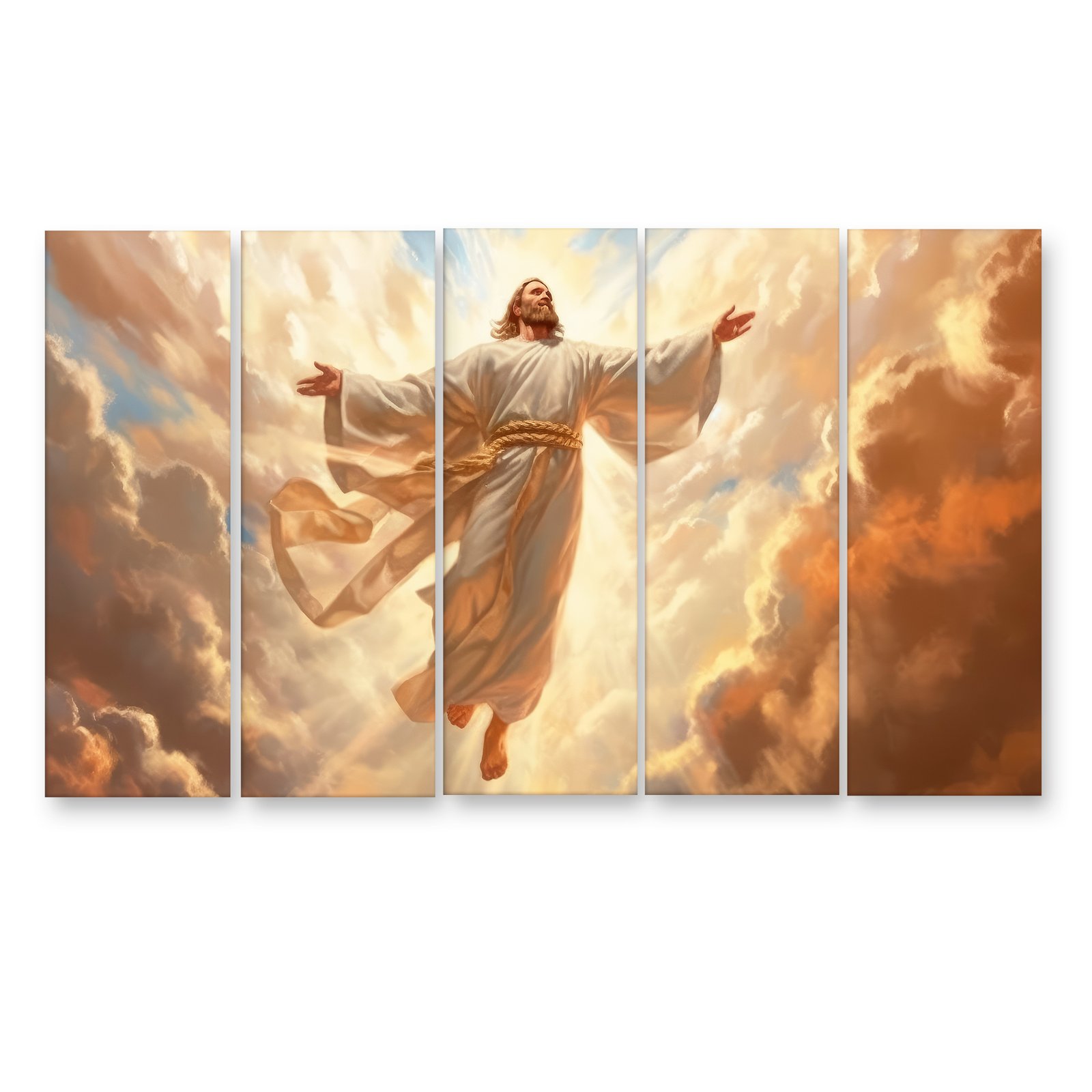 Casperme Lord Jesus Yeshu Wall Painting For Living Room for Bedroom, Hotels & Office Decoration (48×30 inhes)