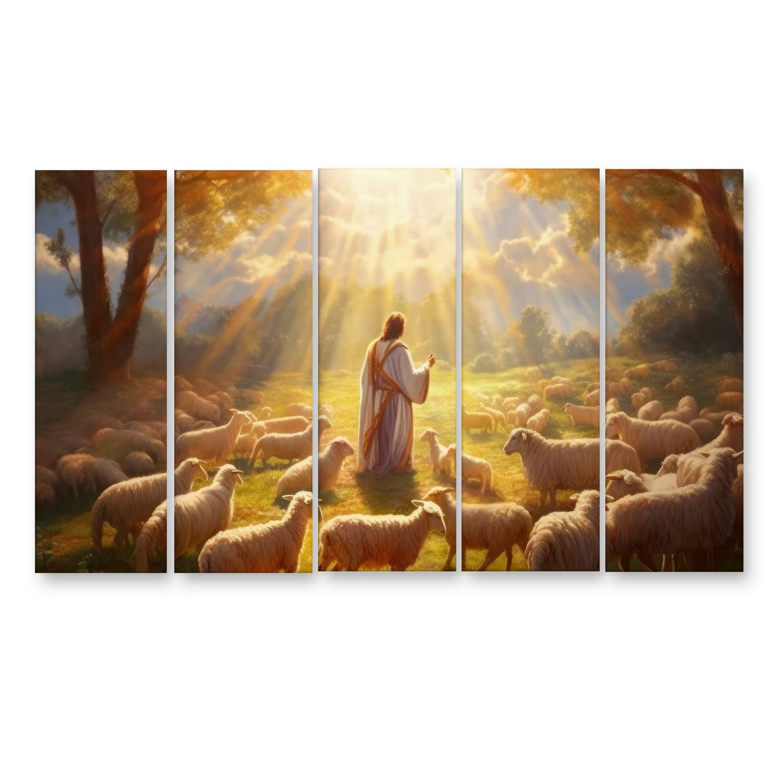 Casperme Lord Jesus Yeshu Wall Painting For Living Room for Bedroom, Hotels & Office Decoration (48×30 inhes)