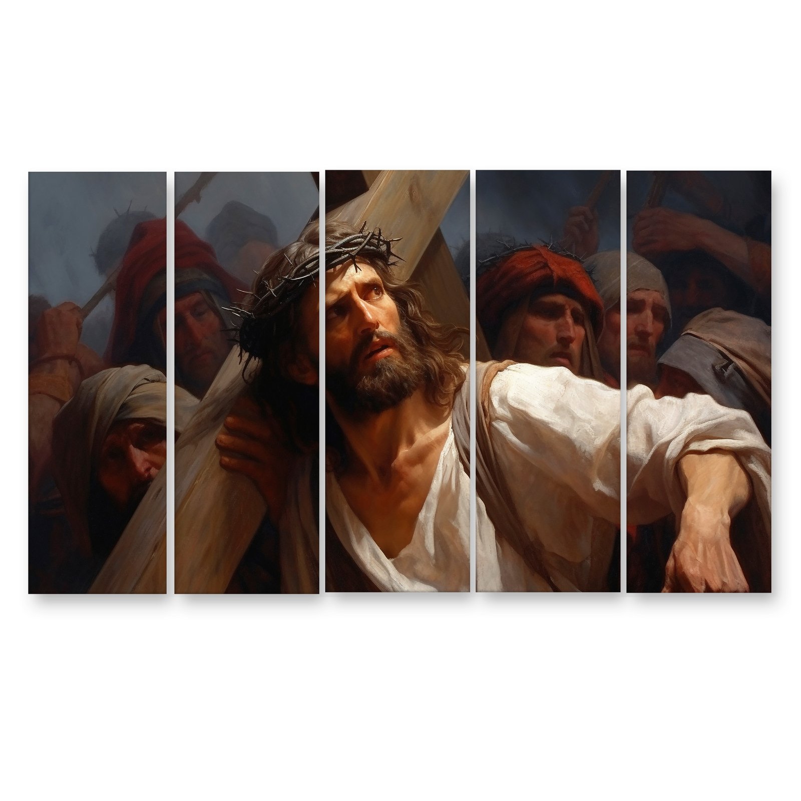 Casperme Lord Jesus Yeshu Wall Painting For Living Room for Bedroom, Hotels & Office Decoration (48×30 inhes)