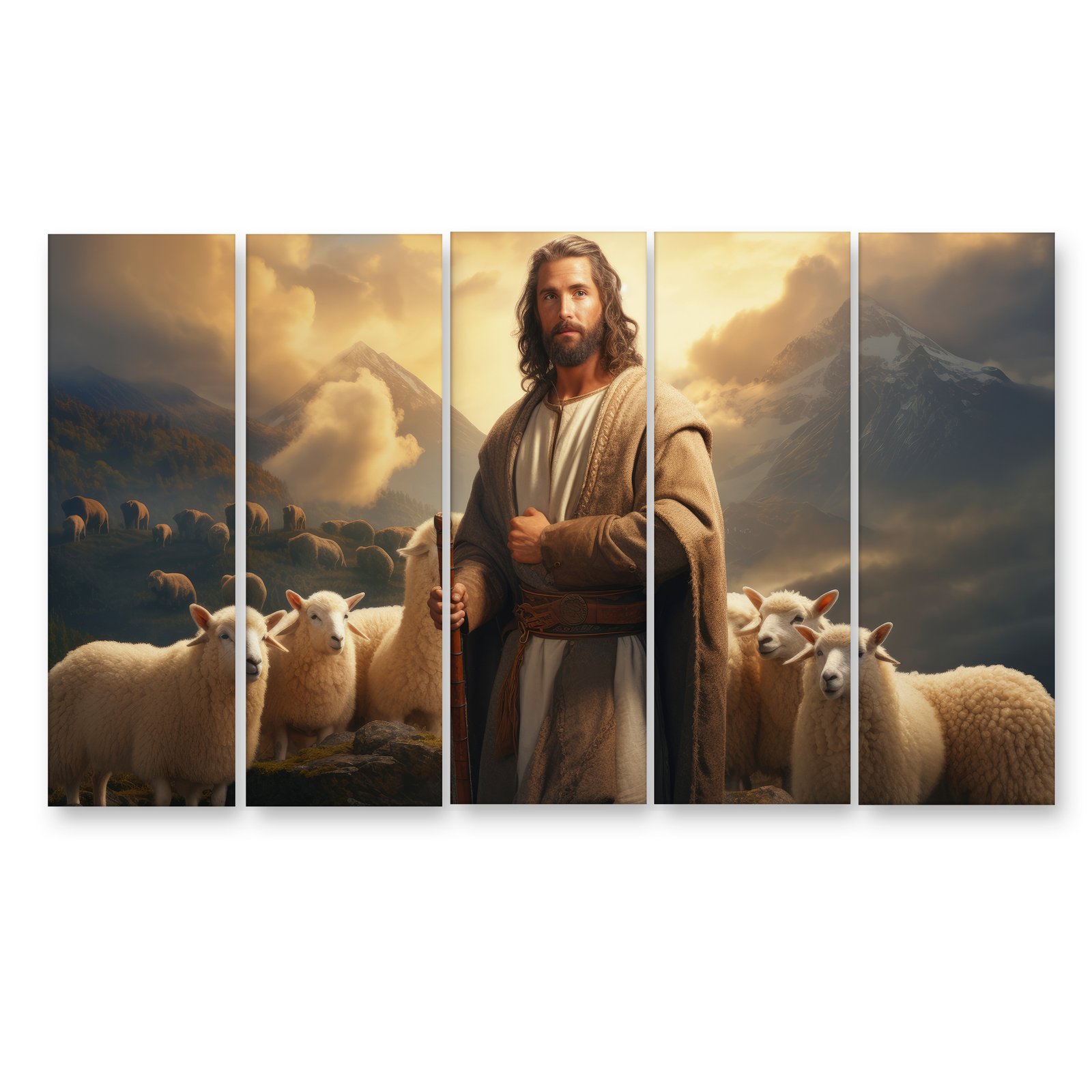 Casperme Lord Jesus Yeshu Wall Painting For Living Room for Bedroom, Hotels & Office Decoration (48×30 inhes)