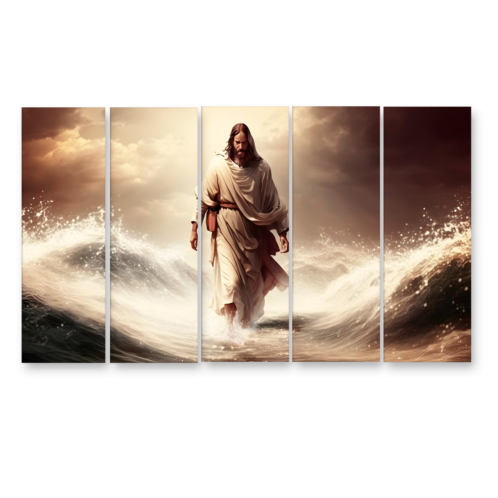 Casperme Lord Jesus Yeshu Wall Painting For Living Room for Bedroom, Hotels & Office Decoration (48×30 inhes)