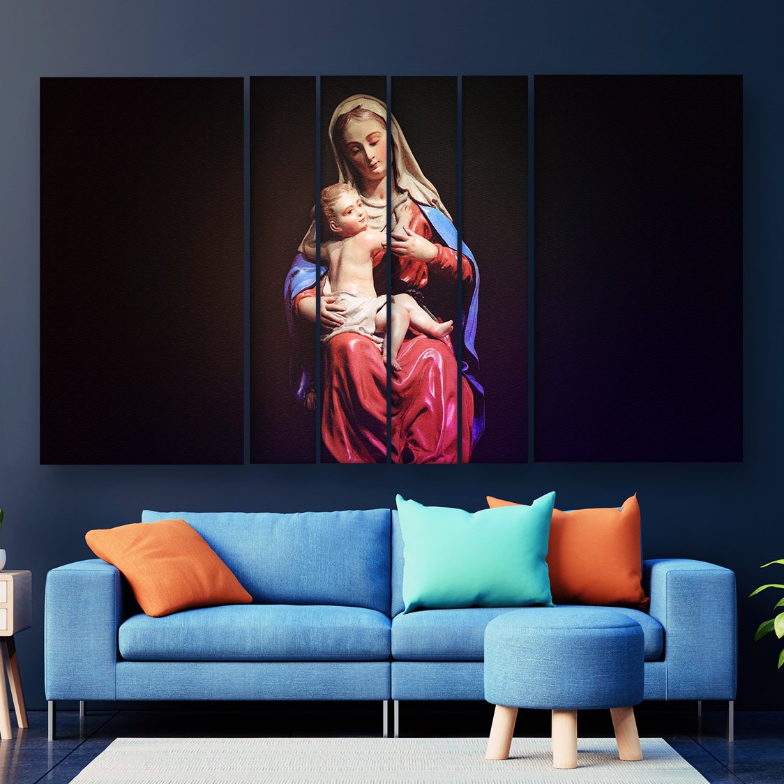 Casperme Lord Jesus Christ / Yeshu Wall Painting Grill Frames For Living Room for Bedroom, Hotels & Office Decoration (60 x 36 inches)