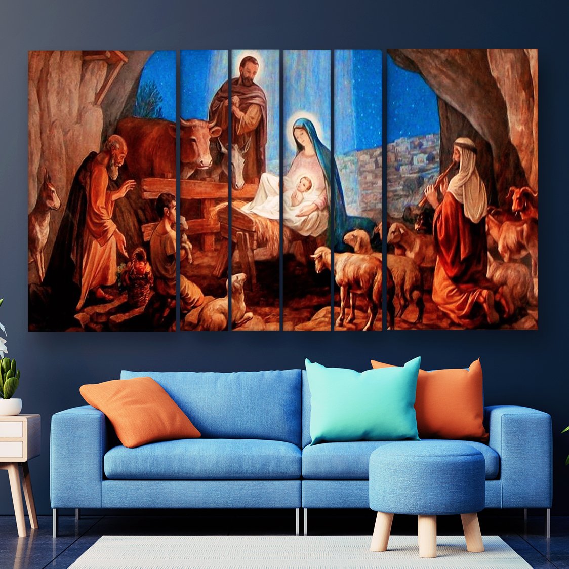 Casperme Lord Jesus Christ / Yeshu Wall Painting Grill Frames For Living Room for Bedroom, Hotels & Office Decoration (60 x 36 inches)