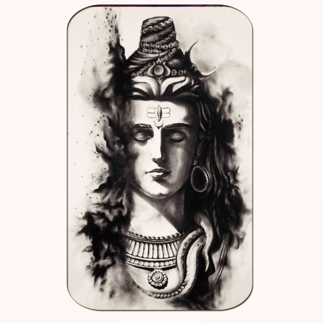 Casperme Lord Shiva Big Frame Wall Painting For Living Room & Office (18 x 36 inches)