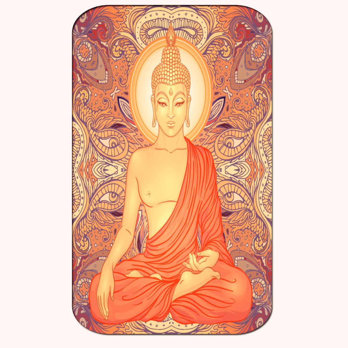 Casperme Buddha Big Frame Wall Painting For Living Room & Office (18 x 36 inches)