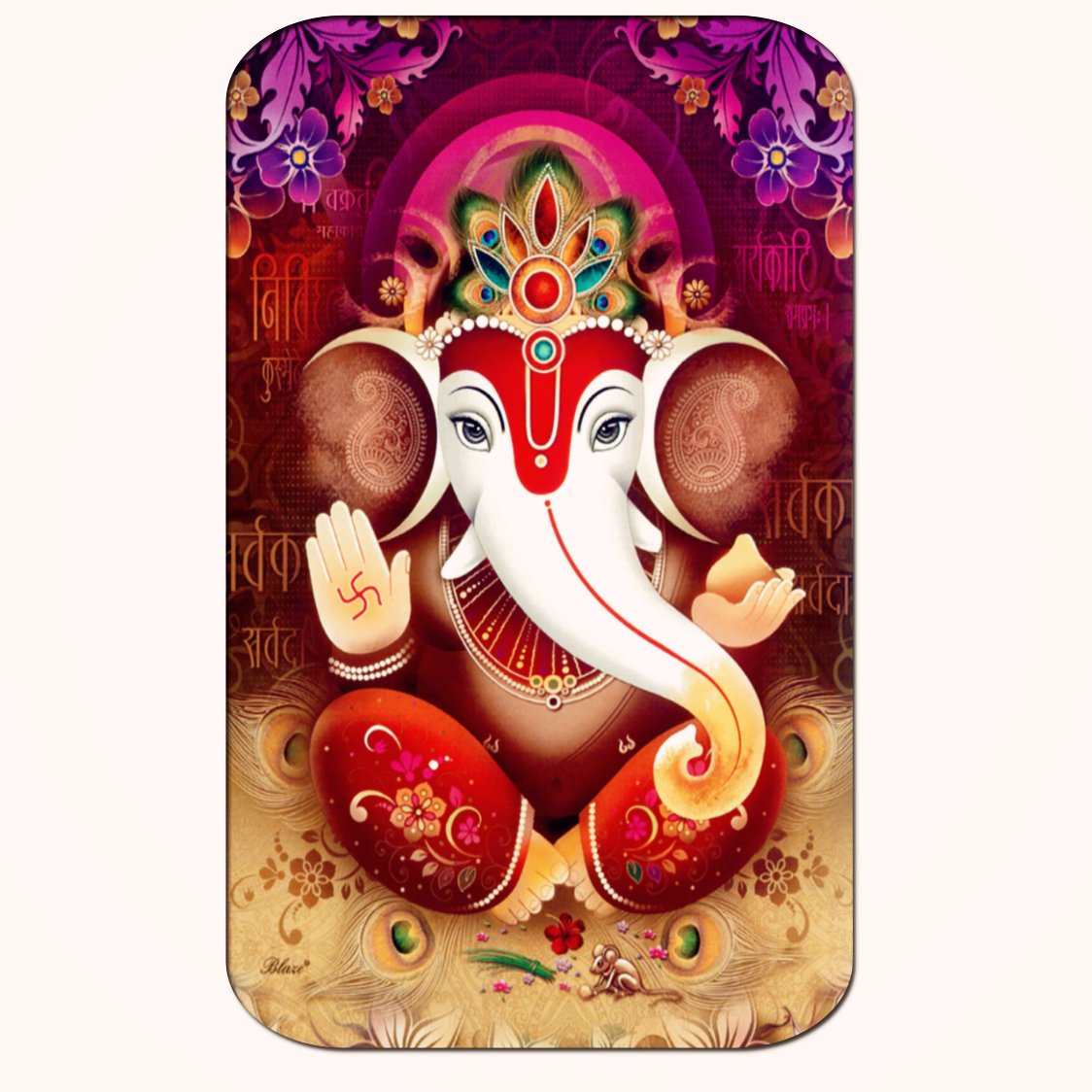 Casperme Ganesha Big Frame Wall Painting For Living Room & Office (18 x 36 inches)