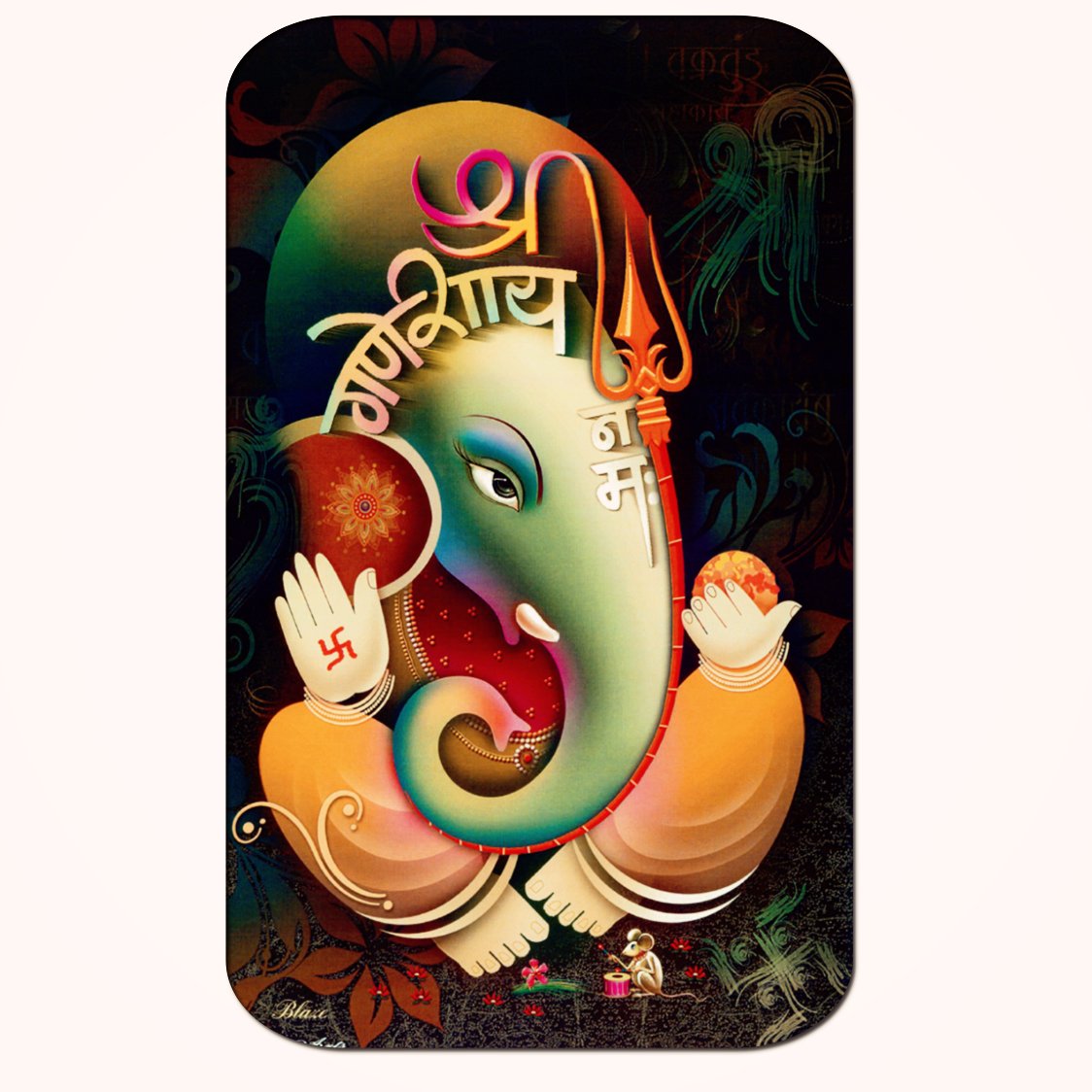 Casperme Ganesha Big Frame Wall Painting For Living Room & Office (18 x 36 inches)