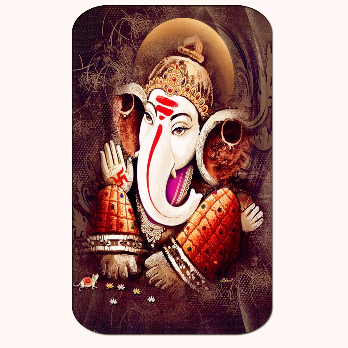 Casperme Ganesha Big Frame Wall Painting For Living Room & Office (18 x 36 inches)