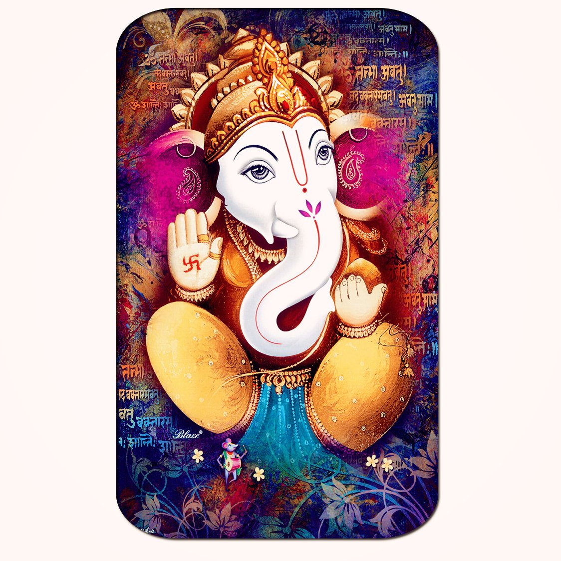 Casperme Ganesha Big Frame Wall Painting For Living Room & Office (18 x 36 inches)