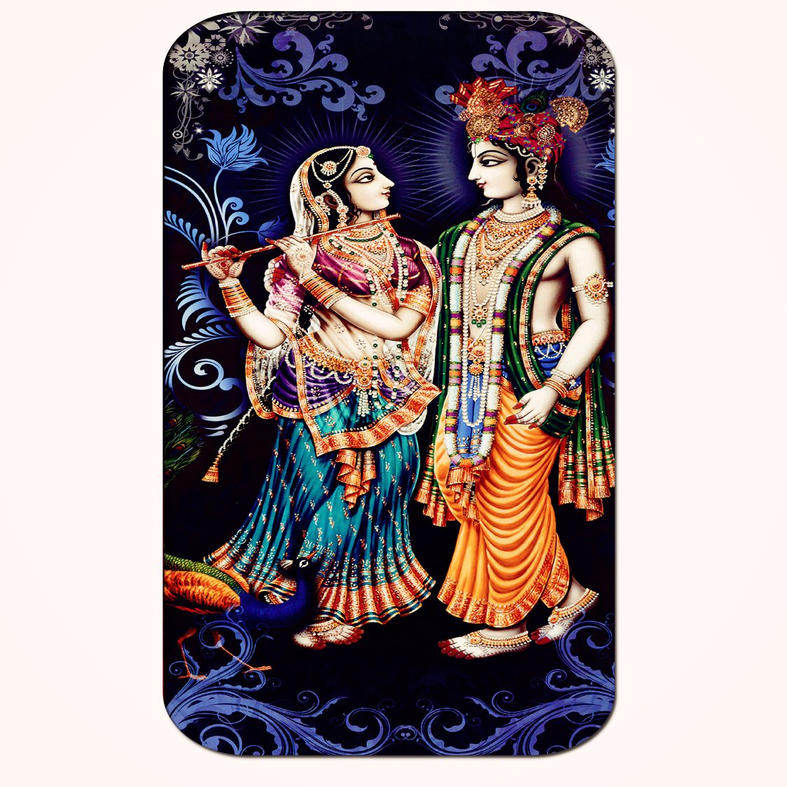 Casperme Radha Krishna Big Frame Wall Painting For Living Room & Office (18 x 36 inches)