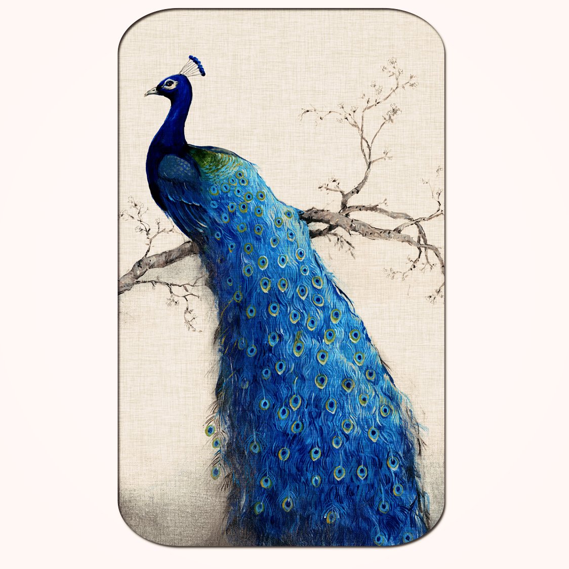 Casperme peacock Big Frame Wall Painting  For Living Room & Office (18 x 36 inches)