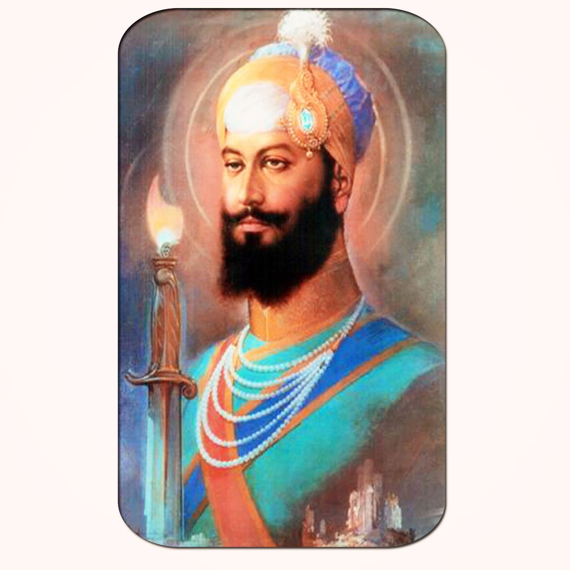 Casperme Guru Gobind Singh Big Frame Wall Painting For Living Room & Office (18 x 36 inches)