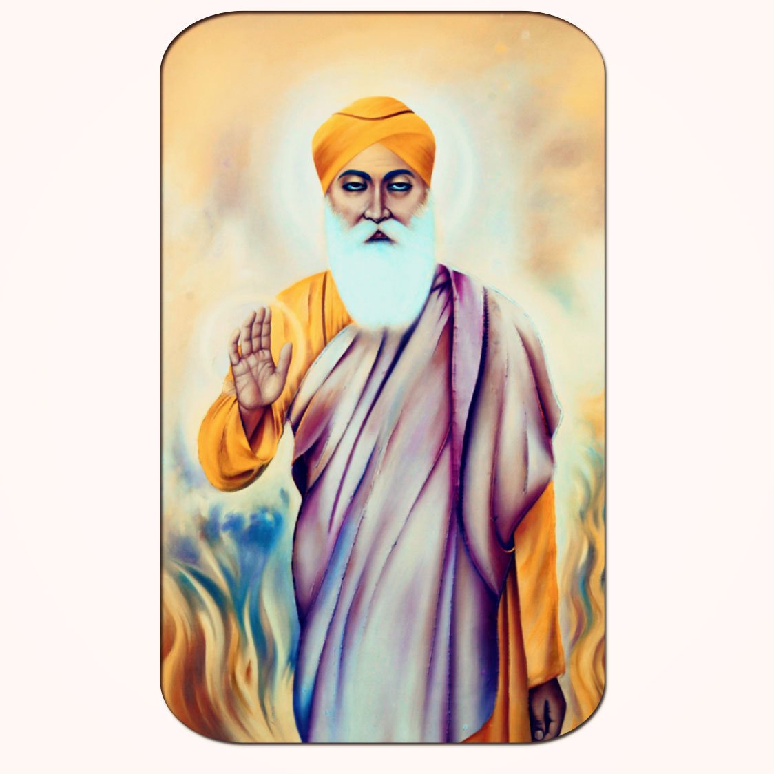 Casperme Guru Nanak Dev Big Frame Wall Painting For Living Room & Office (18 x 36 inches)