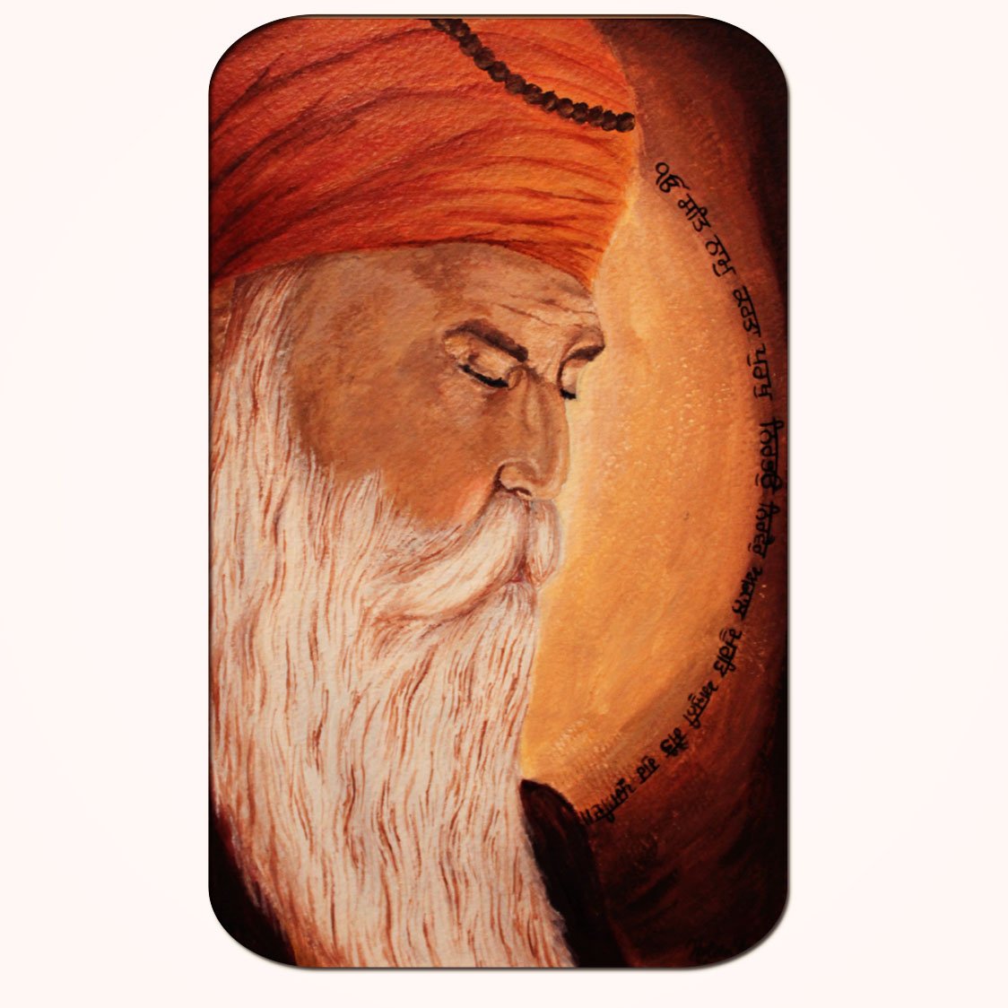 Casperme Guru Nanak Dev Big Frame Wall Painting For Living Room & Office (18 x 36 inches)