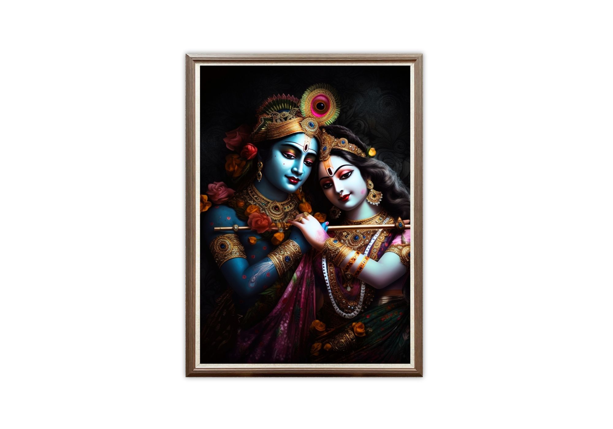 Casperme Radha Krishan Photo Frame Painting For home and Wall Decoration Big Size Framed, Ideal For Bedroom, Hotels & Office - Image 4