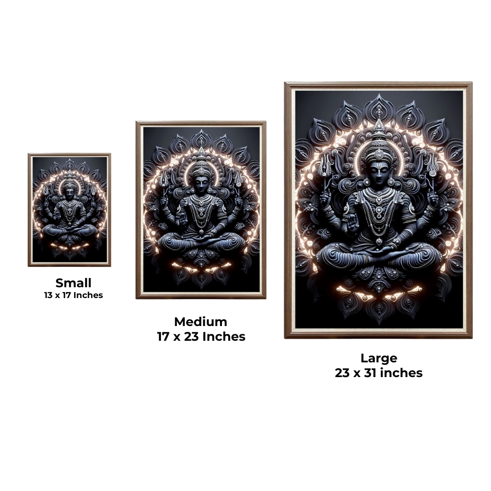 Casperme Krishan ji Photo Frame Painting For home and Wall Decoration Big Size Framed, Ideal For Bedroom, Hotels & Office - Image 2