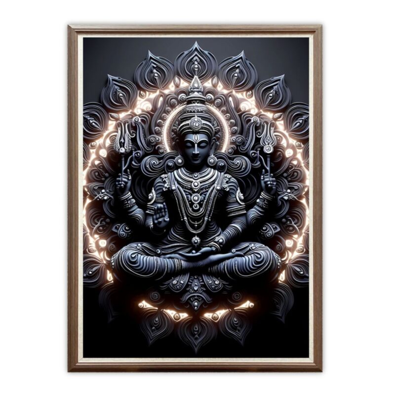 Casperme Krishan ji Photo Frame Painting For home and Wall Decoration Big Size Framed, Ideal For Bedroom, Hotels & Office