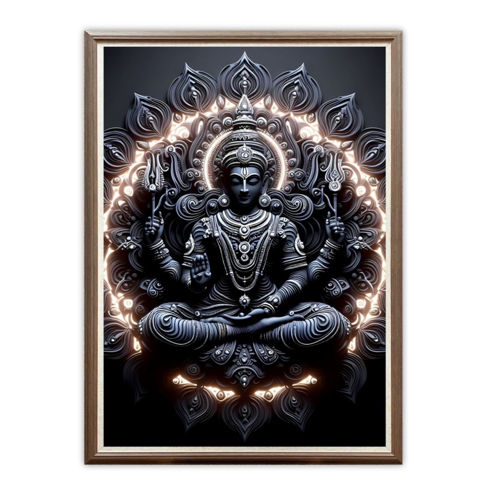 Casperme Krishan ji Photo Frame Painting For home and Wall Decoration Big Size Framed, Ideal For Bedroom, Hotels & Office